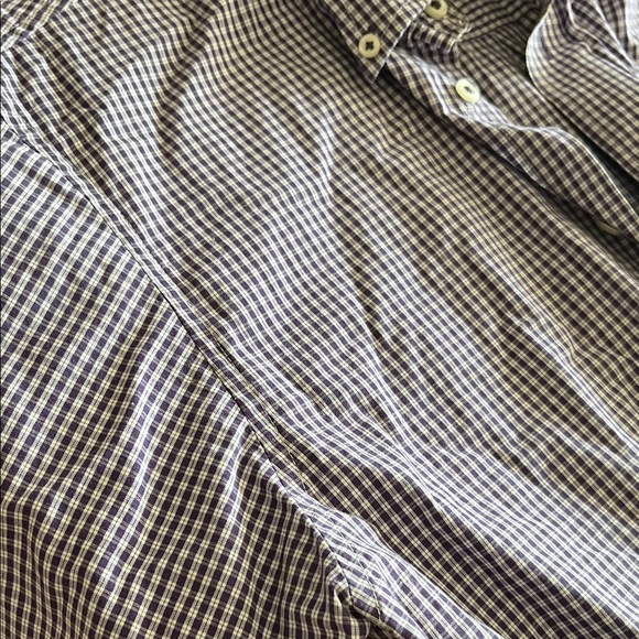 IZOD Men's Checkered Shirt - Purple and White Size M - Picture 4 of 4